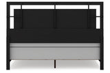 Covetown Dark Brown King Panel Bed from Ashley Furniture - Luna Furniture