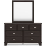 Covetown Dark Brown Panel Bedroom Set from Ashley - Luna Furniture