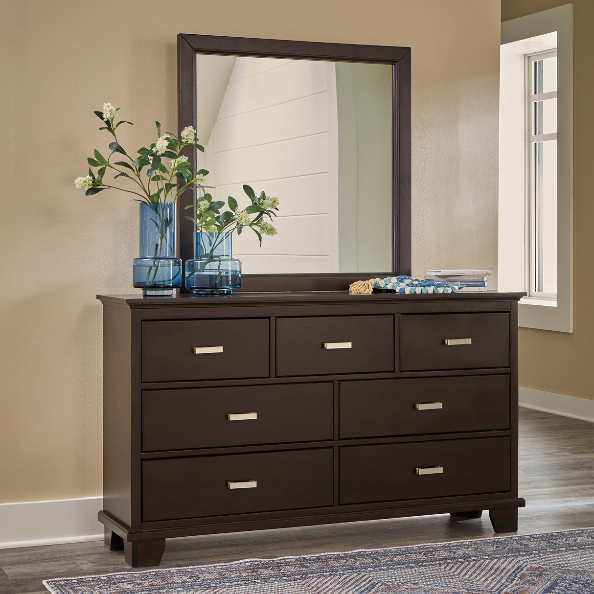 Covetown Dark Brown Panel Bedroom Set from Ashley - Luna Furniture