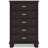Covetown Dark Brown Panel Bedroom Set from Ashley - Luna Furniture