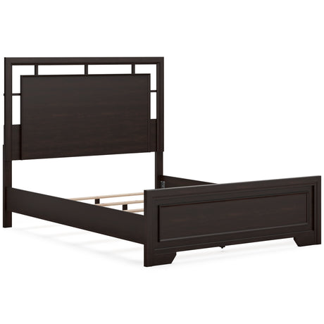 Covetown Dark Brown Panel Bedroom Set from Ashley - Luna Furniture