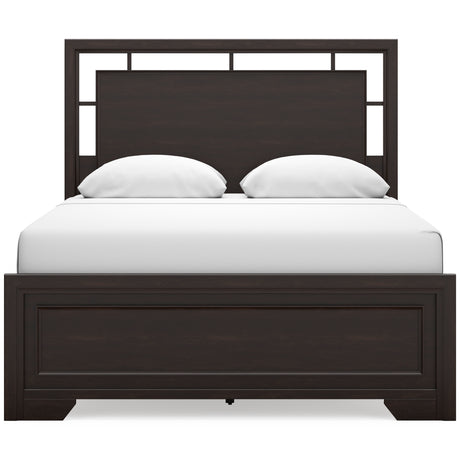 Covetown Dark Brown Panel Bedroom Set from Ashley - Luna Furniture