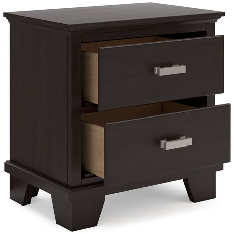 Covetown Dark Brown Panel Bedroom Set from Ashley - Luna Furniture