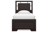 Covetown Dark Brown Twin Panel Bed from Ashley Furniture - Luna Furniture