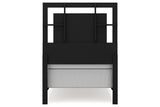 Covetown Dark Brown Twin Panel Bed from Ashley Furniture - Luna Furniture