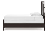 Covetown Dark Brown Twin Panel Bed from Ashley Furniture - Luna Furniture
