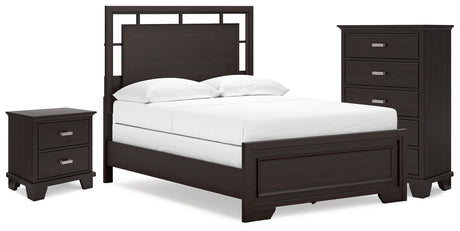 Covetown Full Panel Bed, Chest and Nightstand from Ashley - Luna Furniture