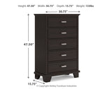 Covetown Full Panel Bed, Chest and Nightstand from Ashley - Luna Furniture