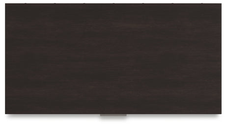 Covetown King Panel Bed with Mirrored Dresser and Chest in Dark Brown from Ashley - Luna Furniture