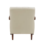Crafton Beige Leather Accent Chair from Homelegance - Luna Furniture