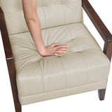 Crafton Beige Leather Accent Chair from Homelegance - Luna Furniture