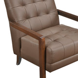 Crafton Brown Leather Accent Chair from Homelegance - Luna Furniture