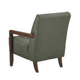 Crafton Green Leather Accent Chair from Homelegance - Luna Furniture