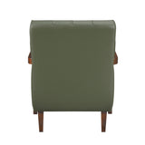 Crafton Green Leather Accent Chair from Homelegance - Luna Furniture