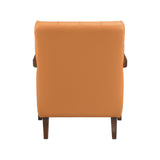 Crafton Orange Leather Accent Chair from Homelegance - Luna Furniture