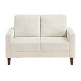 Crandall Beige Loveseat from Homelegance - Luna Furniture