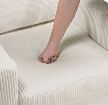 Crandall Beige Loveseat from Homelegance - Luna Furniture