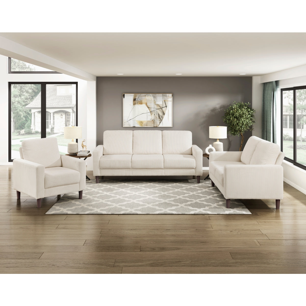Crandall Beige Sofa from Homelegance - Luna Furniture