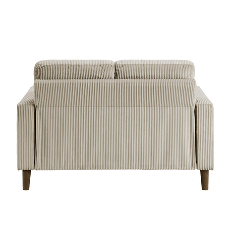 Crandall Taupe Loveseat from Homelegance - Luna Furniture