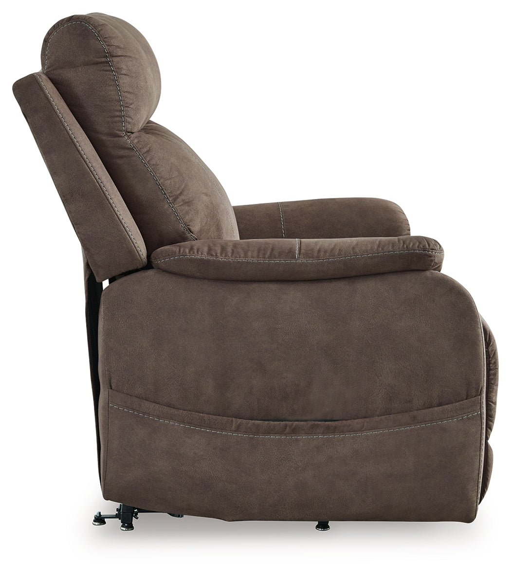 Crestmeade Espresso Power Lift Recliner from Ashley - Luna Furniture