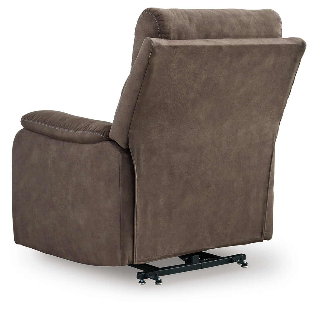 Crestmeade Espresso Power Lift Recliner from Ashley - Luna Furniture
