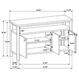 Crestmore Walnut Dining Cabinet Sideboard Buffet from Coaster - Luna Furniture