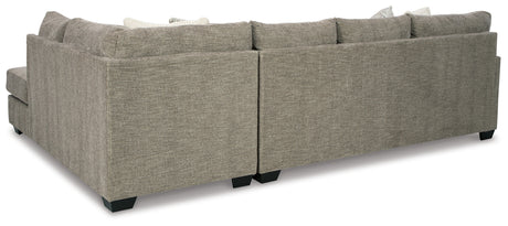 Creswell Stone 2-Piece Sectional with Ottoman from Ashley - Luna Furniture