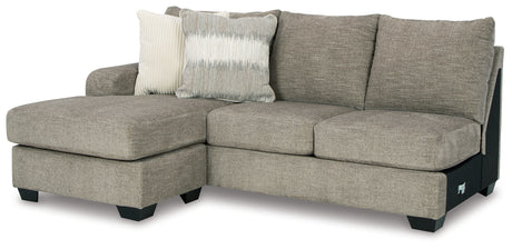 Creswell Stone 2-Piece Sectional with Ottoman from Ashley - Luna Furniture