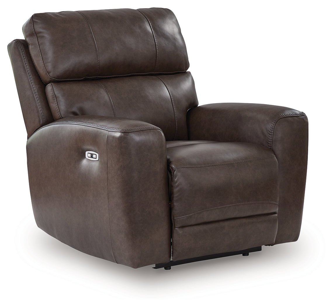 Crossplex Smoke Power Recliner from Ashley Furniture - Luna Furniture