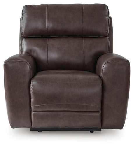 Crossplex Smoke Power Recliner from Ashley - Luna Furniture