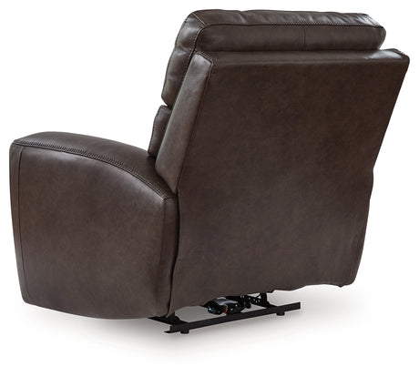 Crossplex Smoke Power Recliner from Ashley - Luna Furniture