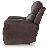 Crossplex Smoke Power Recliner from Ashley Furniture - Luna Furniture