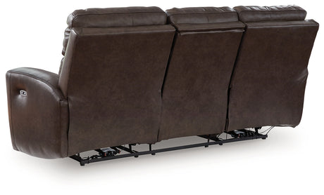 Crossplex Smoke Power Reclining Sofa from Ashley - Luna Furniture