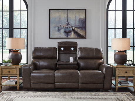 Crossplex Smoke Power Reclining Sofa from Ashley - Luna Furniture