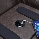 Crossplex Smoke Power Reclining Sofa from Ashley - Luna Furniture