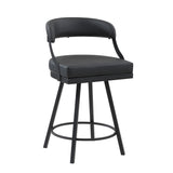 Crowley Black Swivel Counter Height Chair, Set of 2 from Homelegance - Luna Furniture