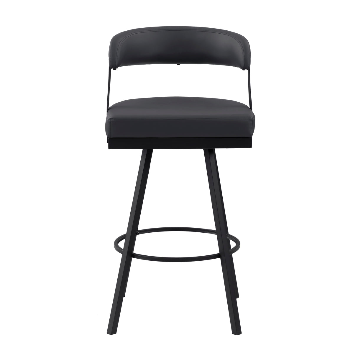 Crowley Black Swivel Pub Height Chair, Set of 2 from Homelegance - Luna Furniture