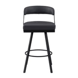 Crowley Black Swivel Pub Height Chair, Set of 2 from Homelegance - Luna Furniture