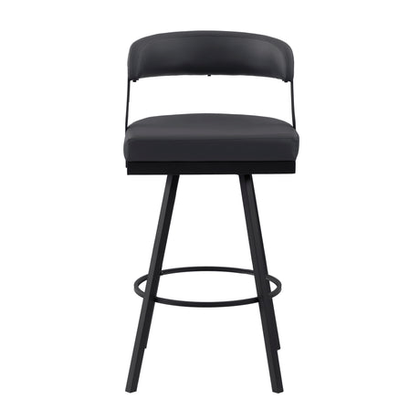 Crowley Black Swivel Pub Height Chair, Set of 2 from Homelegance - Luna Furniture