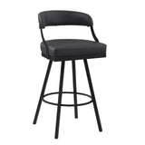 Crowley Black Swivel Pub Height Chair, Set of 2 from Homelegance - Luna Furniture