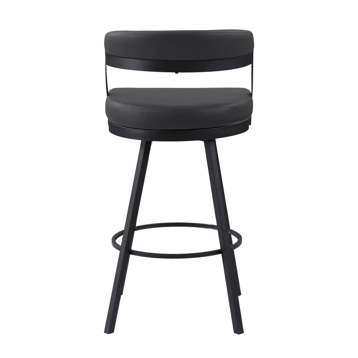 Crowley Black Swivel Pub Height Chair, Set of 2 from Homelegance - Luna Furniture