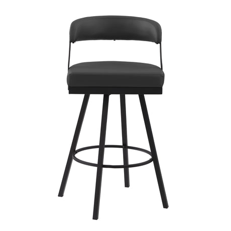 Crowley Black Swivel Pub Height Chair, Set of 2 from Homelegance - Luna Furniture