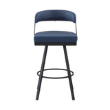 Crowley Blue Swivel Pub Height Chair, Set of 2 from Homelegance - Luna Furniture