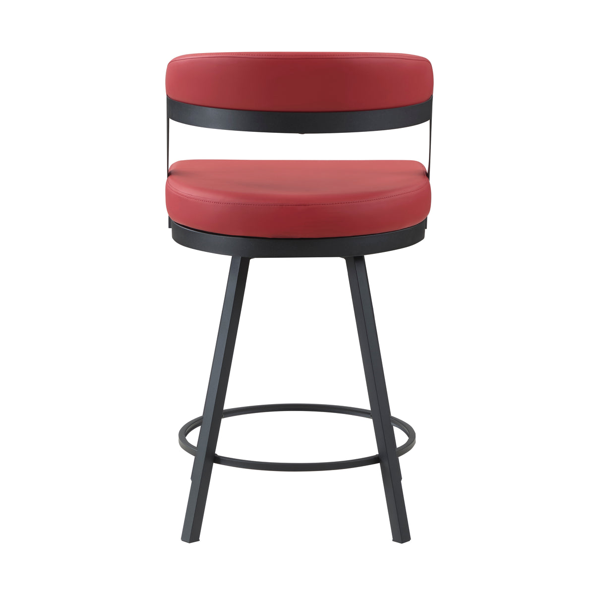 Crowley Red Swivel Counter Height Chair, Set of 2 from Homelegance - Luna Furniture