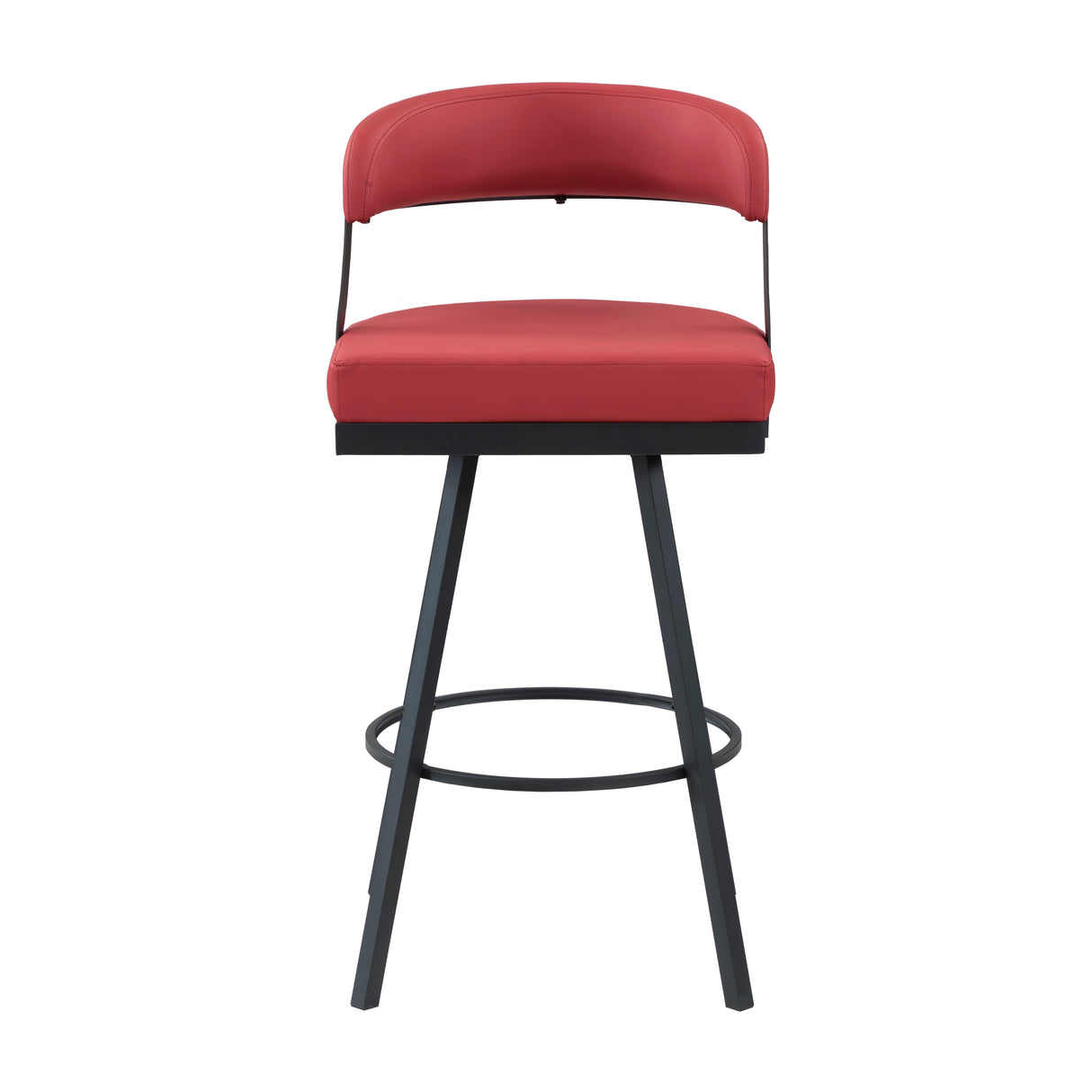 Crowley Red Swivel Pub Height Chair, Set of 2 from Homelegance - Luna Furniture