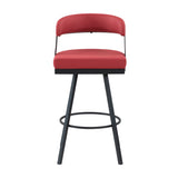 Crowley Red Swivel Pub Height Chair, Set of 2 from Homelegance - Luna Furniture
