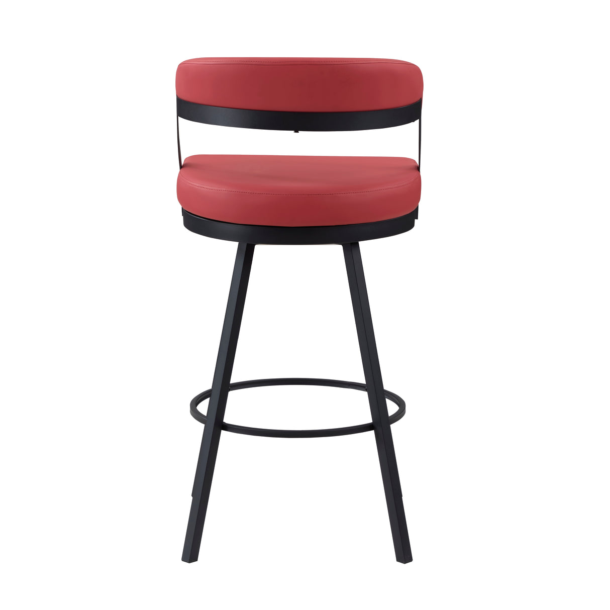 Crowley Red Swivel Pub Height Chair, Set of 2 from Homelegance - Luna Furniture