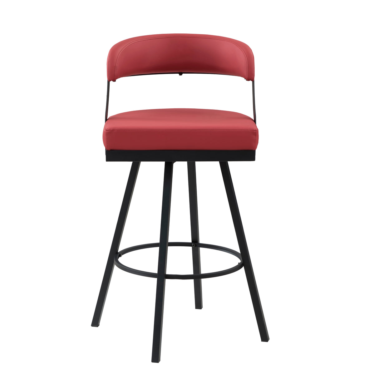 Crowley Red Swivel Pub Height Chair, Set of 2 from Homelegance - Luna Furniture
