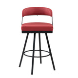 Crowley Red Swivel Pub Height Chair, Set of 2 from Homelegance - Luna Furniture