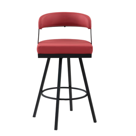 Crowley Red Swivel Pub Height Chair, Set of 2 from Homelegance - Luna Furniture